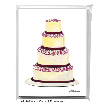 Swirls, Greeting Card (8597), A2 8-Pack, printedcanvas.com