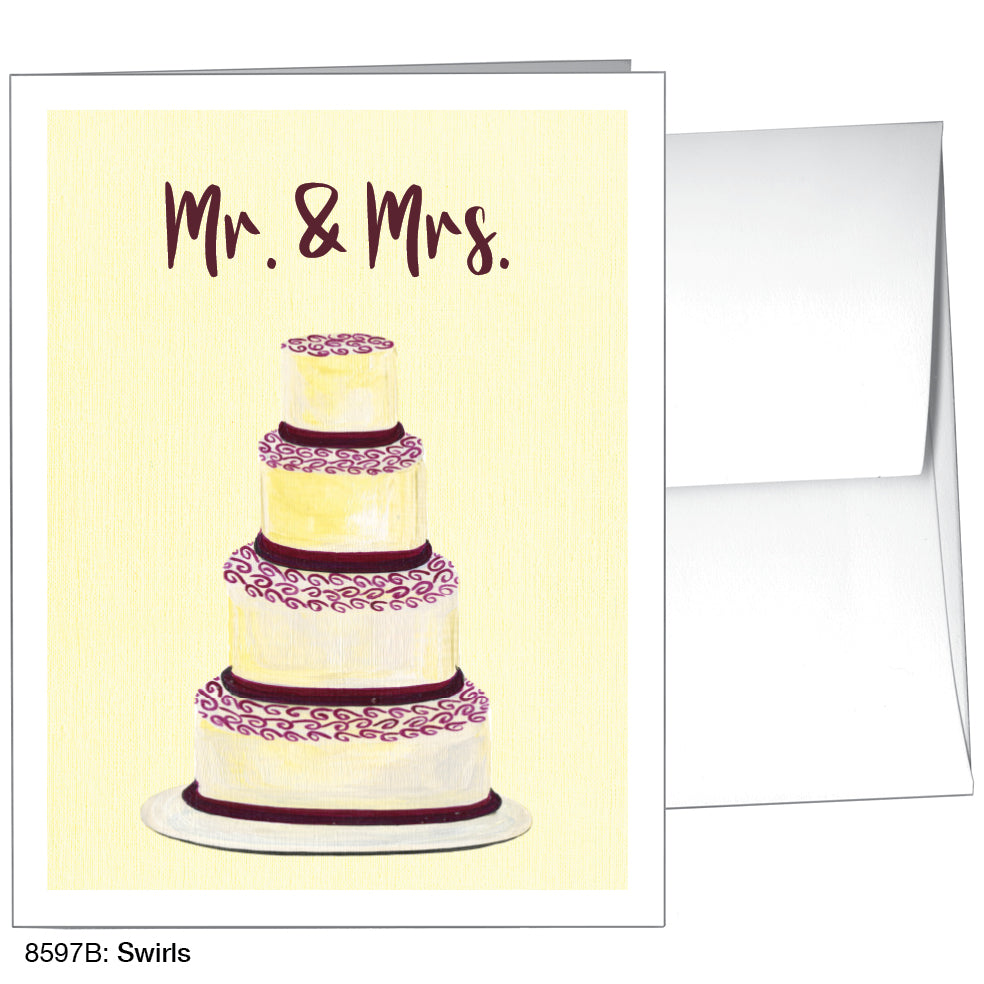 Swirls, Greeting Card (8597B), A2, printedcanvas.com