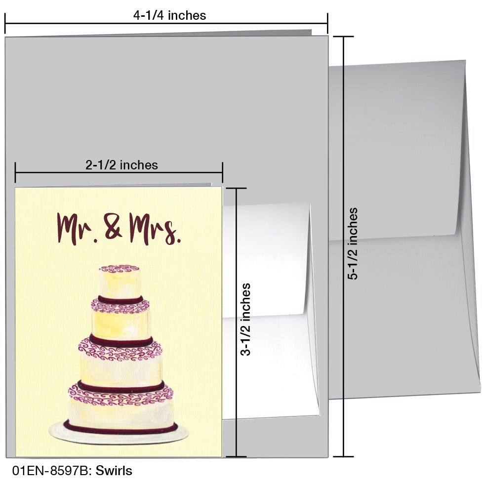 Swirls, Greeting Card (8597B), Enclosure, printedcanvas.com