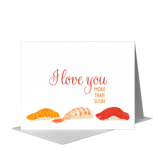 Sushi, Greeting Card (#8598A) A2 Card Front, www.printedcanvas.com
