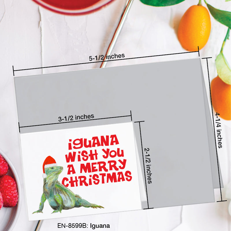Iguana, Greeting Card (8599B), Enclosure Card, www.printedcanvas.com