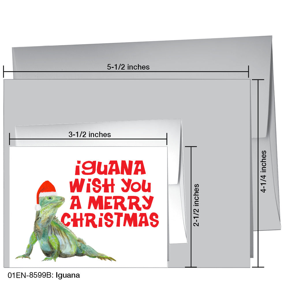 Iguana, Greeting Card (8599B), Enclosure Card, printedcanvas.com