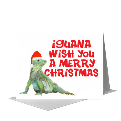 Iguana, Greeting Card (#8599B), A2 Card Front, www.printedcanvas.com