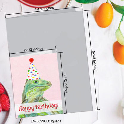 Iguana, Greeting Card (8599CB), Enclosure, www.printedcanvas.com