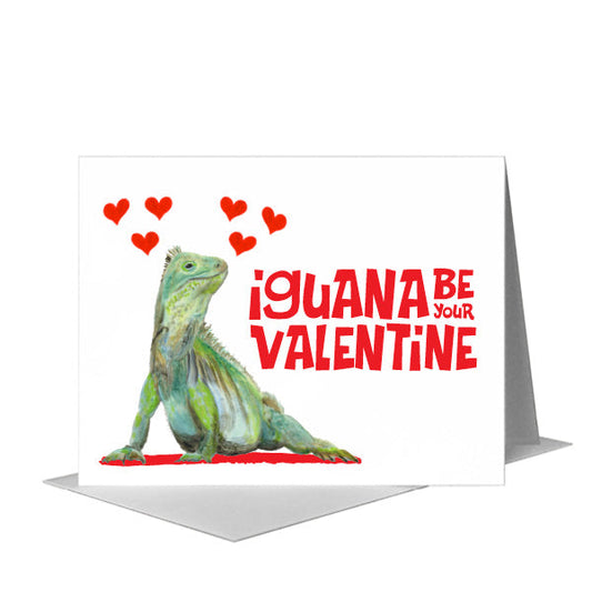 Iguana, Greeting Card (#8599D) A2 Card Front, www.printedcanvas.com