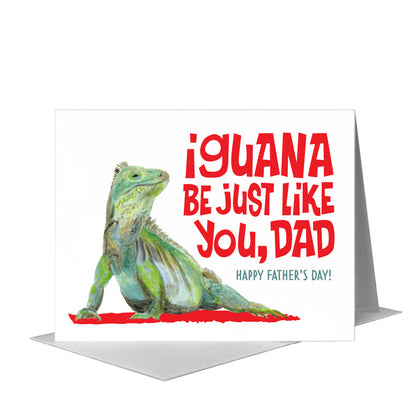 Iguana, Greeting Card (#8599J), A2 Card Front, www.printedcanvas.com