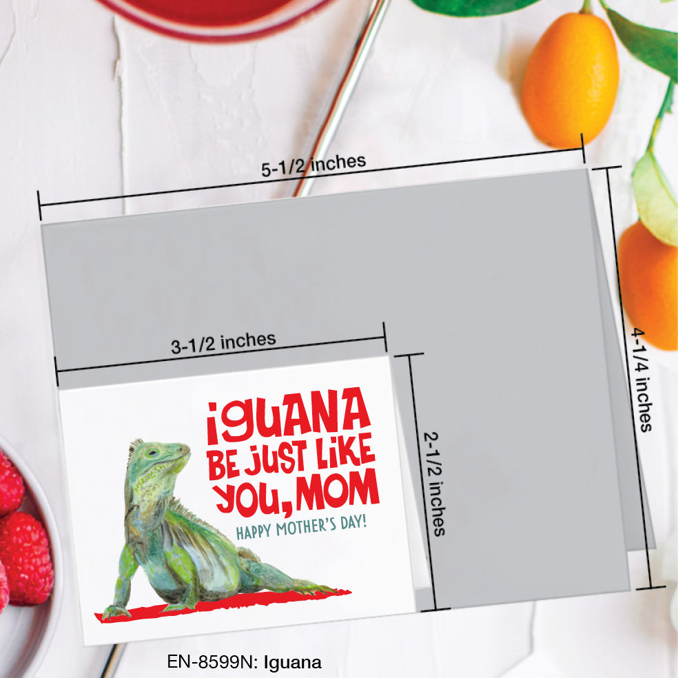 Iguana, Greeting Card (#8599N)