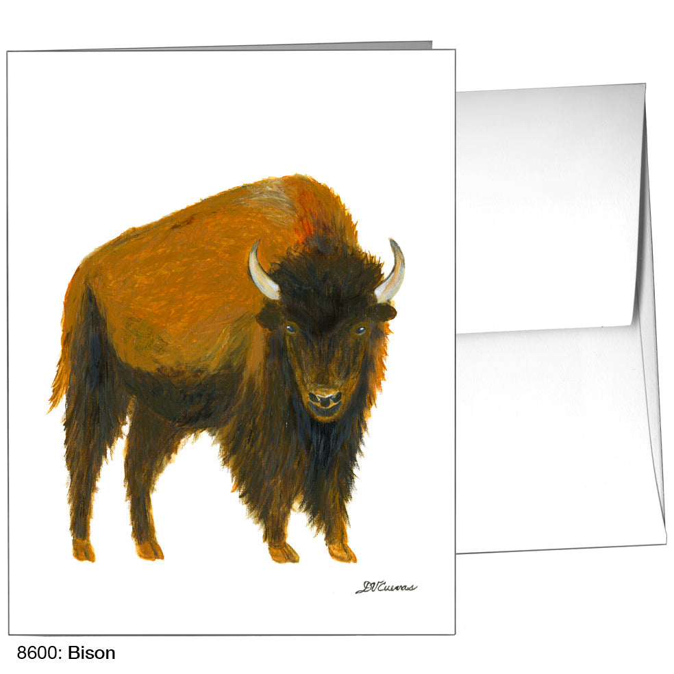 Bison, Greeting Card (8600), A2, printedcanvas.com