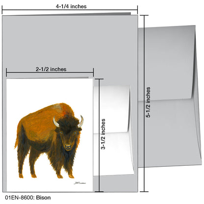 Bison, Greeting Card (8600), Enclosure, printedcanvas.com