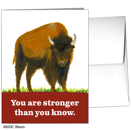 Bison, Greeting Card (8600E)