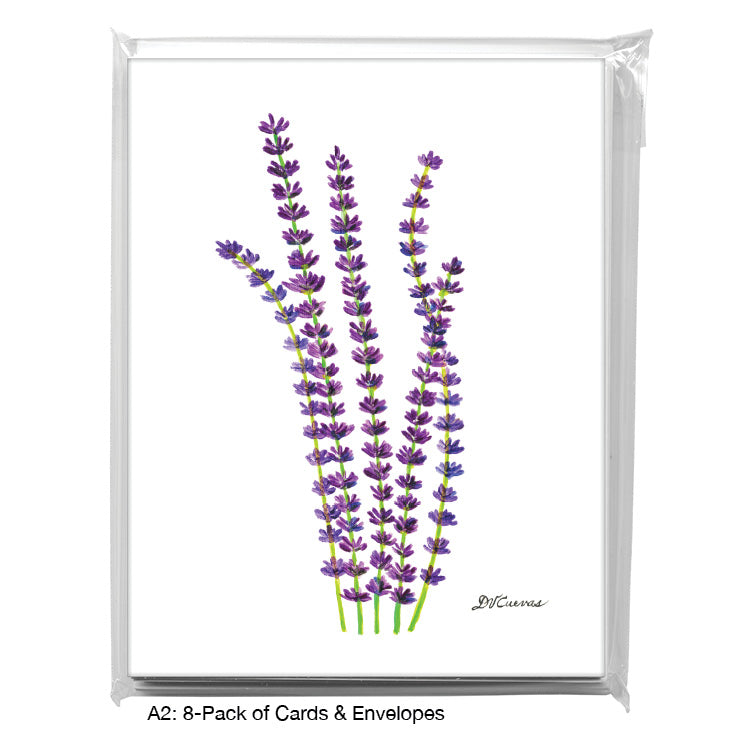 Fresh Lavender, Greeting Card (#8602A), A2 Card 8-Pack, www.printedcanvas.com