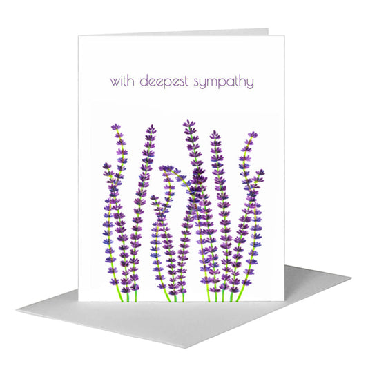 Fresh Lavender, Greeting Card (#8602B) A2 Card Front, www.printedcanvas.com
