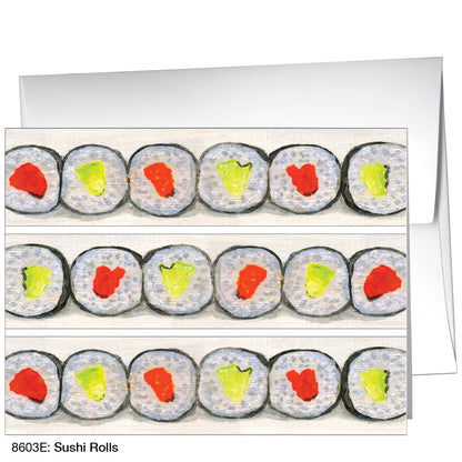 Sushi Rolls, Greeting Card (8603E)