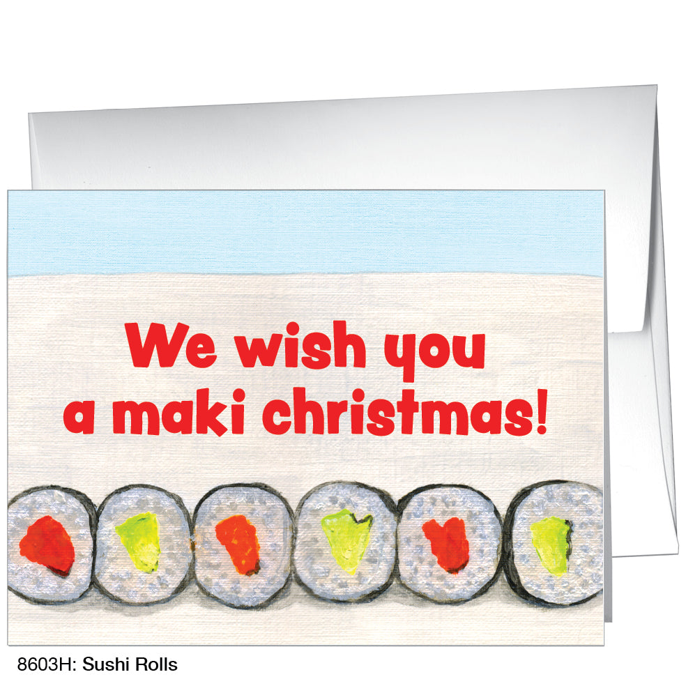 Sushi Rolls, Greeting Card (8603H)
