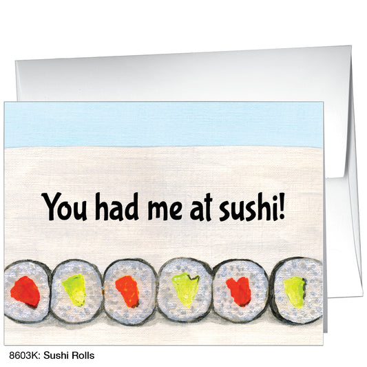 Sushi Rolls, Greeting Card (8603K)