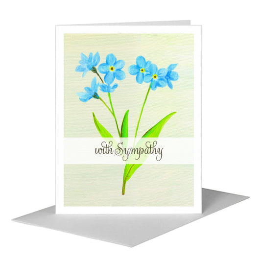 Marilyn Forget Me Not, Greeting Card (#8604M) A2 Card Front, www.printedcanvas.com