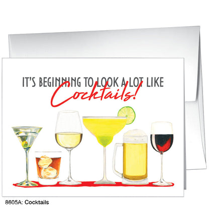 Cocktails, Greeting Card (8605A), A2, printedcanvas.com