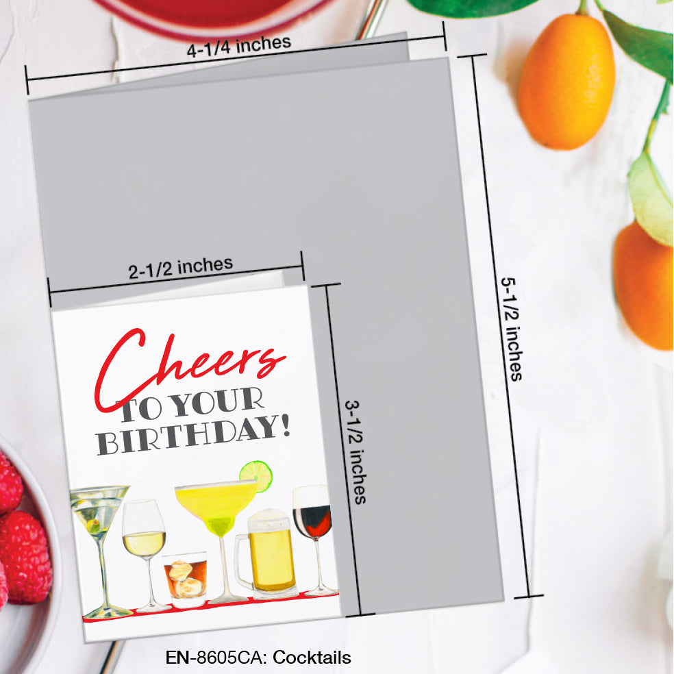 Cocktails, Greeting Card (#8605CA)