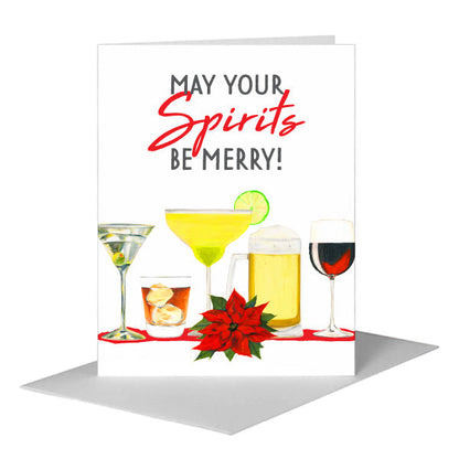 Cocktails, Greeting Card (#8605DA) A2 Card Front, www.printedcanvas.com