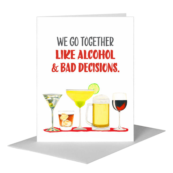 Cocktails, Greeting Card (#8605EA), A2 Card Front, www.printedcanvas.com