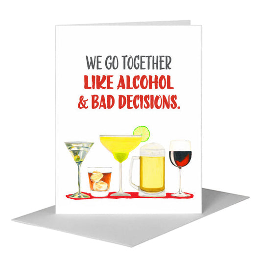 Cocktails, Greeting Card (#8605EA) A2 Card Front, www.printedcanvas.com