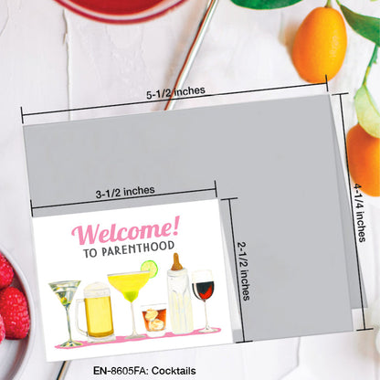 Cocktails, Greeting Card (#8605FA)