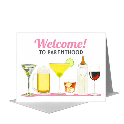 Cocktails, Greeting Card (#8605FA), A2 Card Front, www.printedcanvas.com