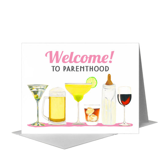 Cocktails, Greeting Card (#8605FA) A2 Card Front, www.printedcanvas.com