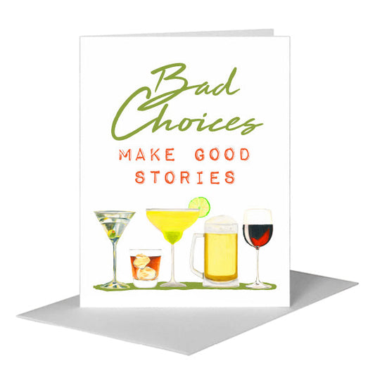 Cocktails, Greeting Card (#8605HA) A2 Card Front, www.printedcanvas.com