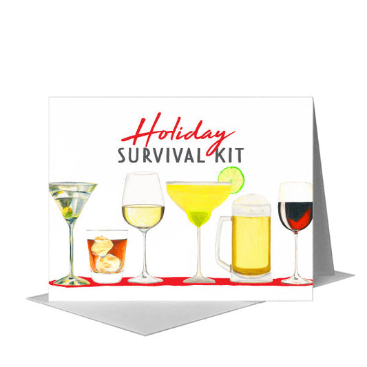 Cocktails, Greeting Card (#8605M) A2 Card Front, www.printedcanvas.com