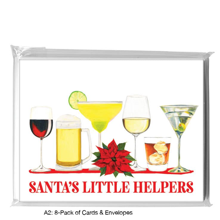 Cocktails, Greeting Card (#8605N), 8-Pack, www.printedcanvas.com