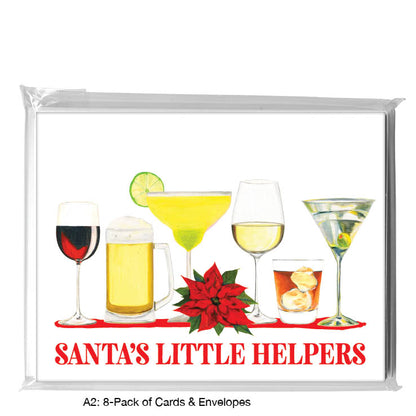 Cocktails, Greeting Card (#8605N), 8-Pack, www.printedcanvas.com