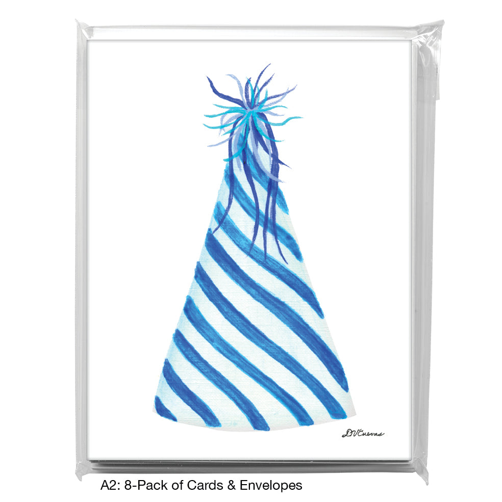 Party Hat, Greeting Card (8607A), A2 8-Pack, printedcanvas.com