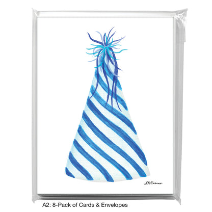 Party Hat, Greeting Card (8607A), A2 8-Pack, printedcanvas.com