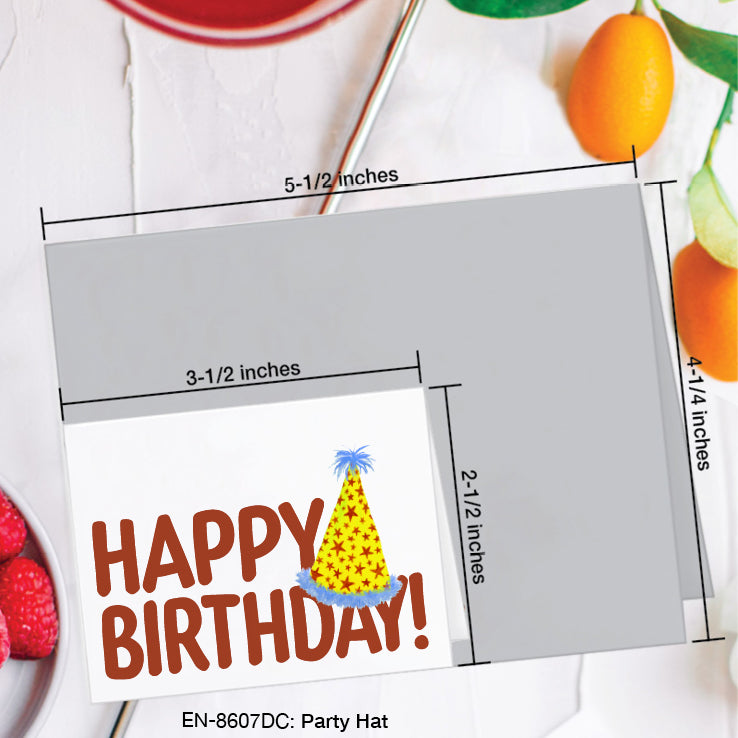 Party Hat, Greeting Card (#8607DC)