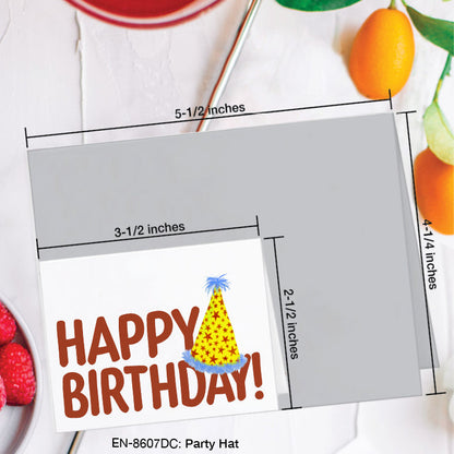 Party Hat, Greeting Card (#8607DC)