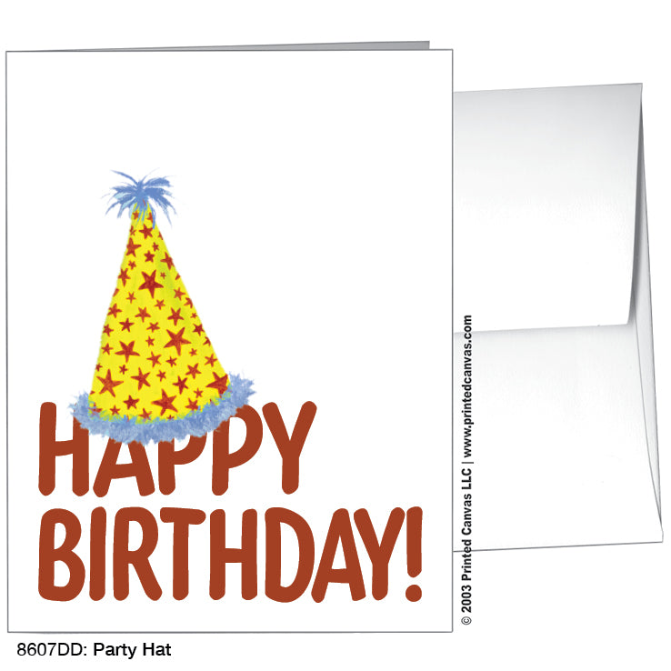 Party Hat, Greeting Card (#8607DD)
