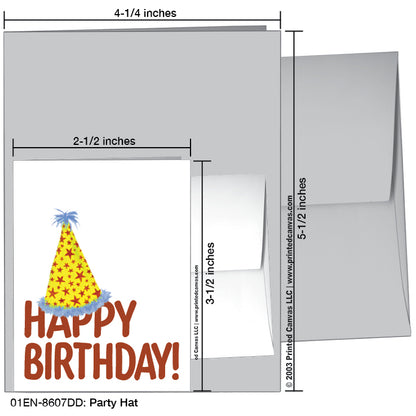 Party Hat, Greeting Card (#8607DD)