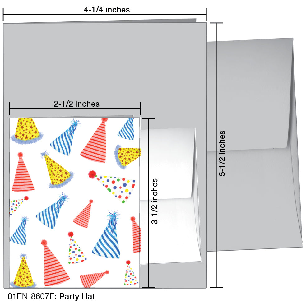 Party Hat, Greeting Card (8607E), Enclosure, printedcanvas.com