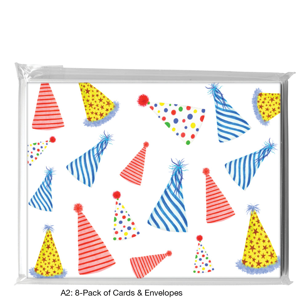 Party Hat, Greeting Card (8607EA), A2 8-Pack, printedcanvas.com