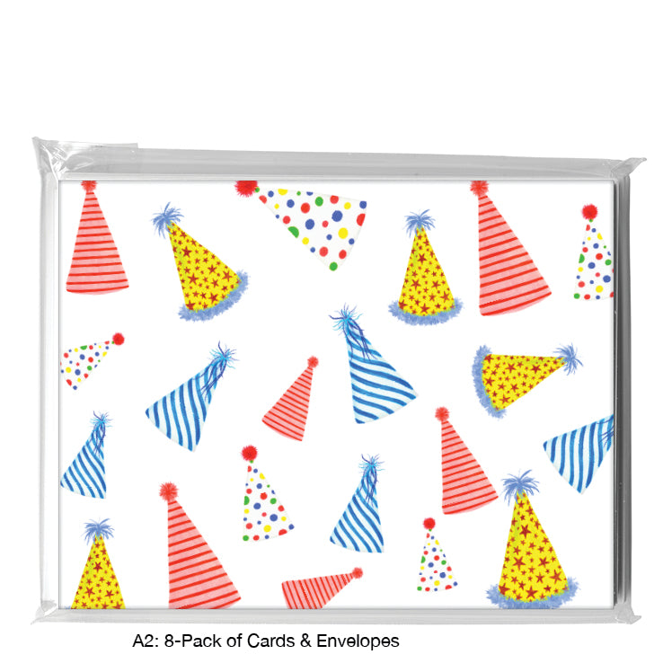 Party Hat, Greeting Card (#8607EA)