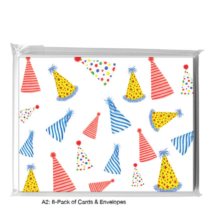 Party Hat, Greeting Card (#8607EA)