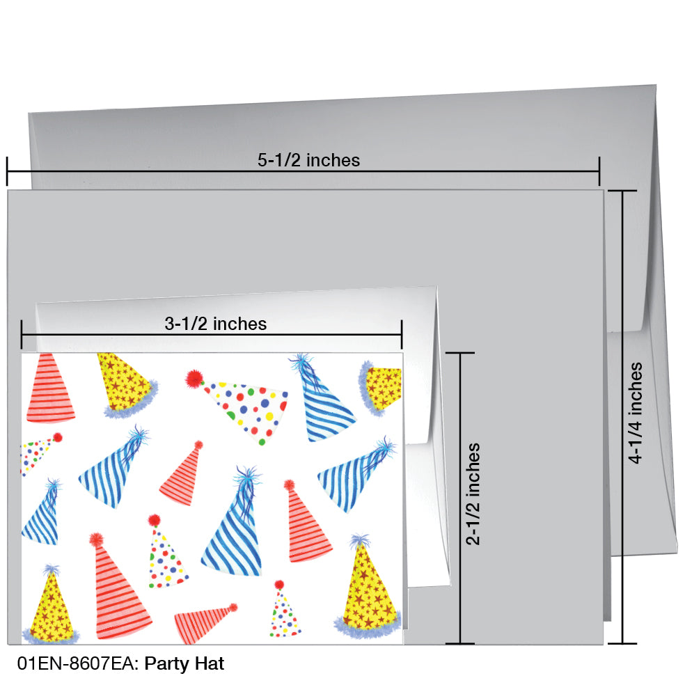 Party Hat, Greeting Card (8607EA), Enclosure, printedcanvas.com