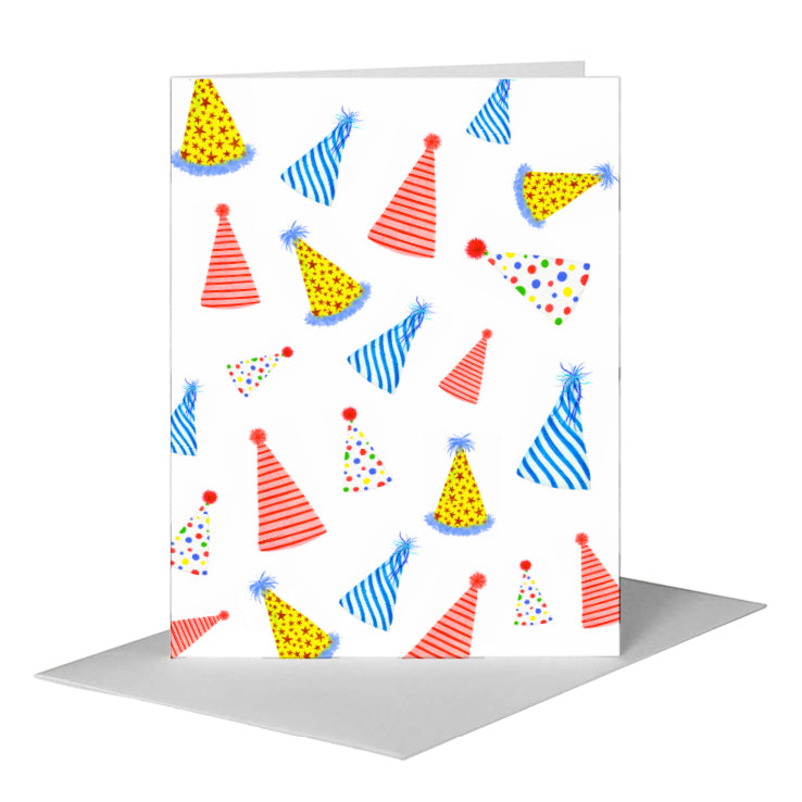Party Hat, Greeting Card (#8607E) A2 Card Front, www.printedcanvas.com