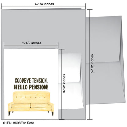 Sofa, Greeting Card (8608EA), Enclosure Card, www.printedcanvas.com