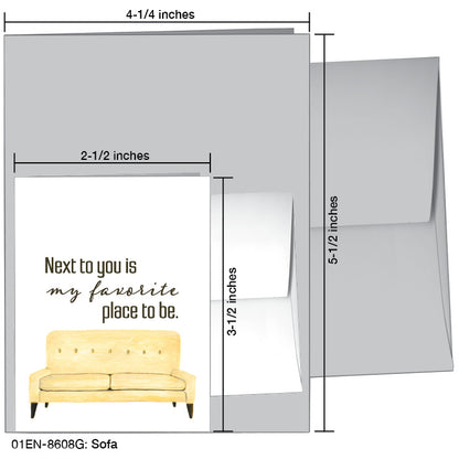 Sofa, Greeting Card (8608G)