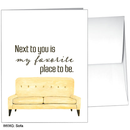 Sofa, Greeting Card (8608G)