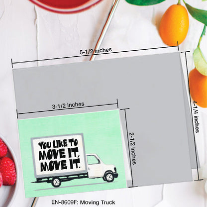 Moving Truck, Greeting Card (8609F), Enclosure, www.printedcanvas.com