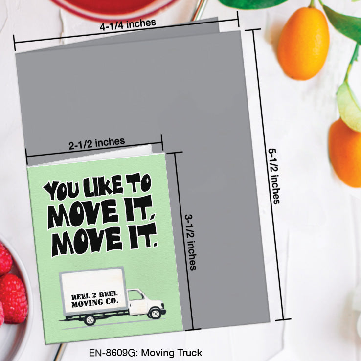 Moving Truck, Greeting Card (8609G), Enclosure, www.printedcanvas.com