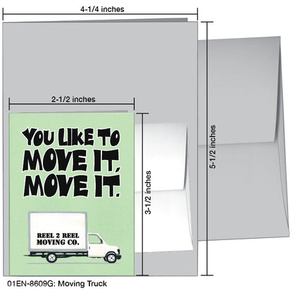 Moving Truck, Greeting Card (8609G), Enclosure Card, www.printedcanvas.com